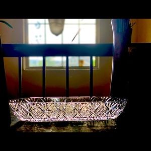 ANTIQUE AMERICAN  CRYSTAL CLEAR OBLONG DISH